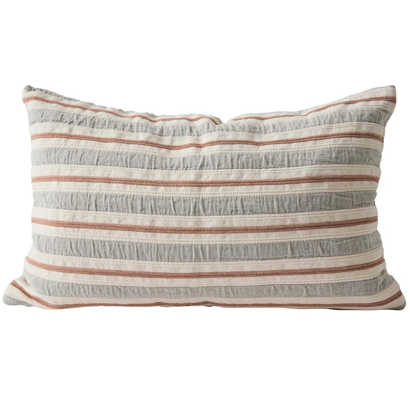 Melvin Cushion Cover 40x60 cm, Grey / Tan