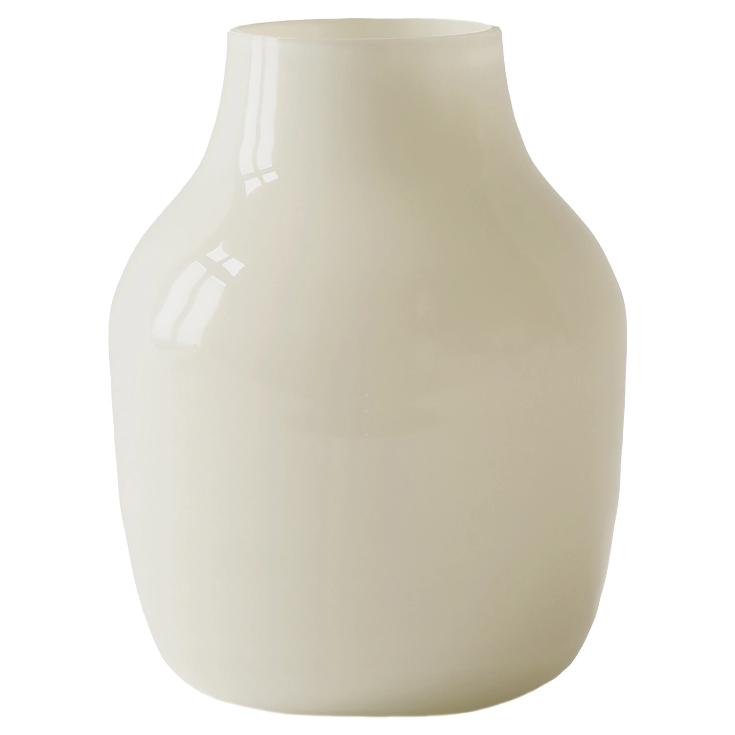 Tell Me More Paloma Vase 26 Cm Offwhite - Vaser Mundbl&aelig;st Glas Off-White - 524402