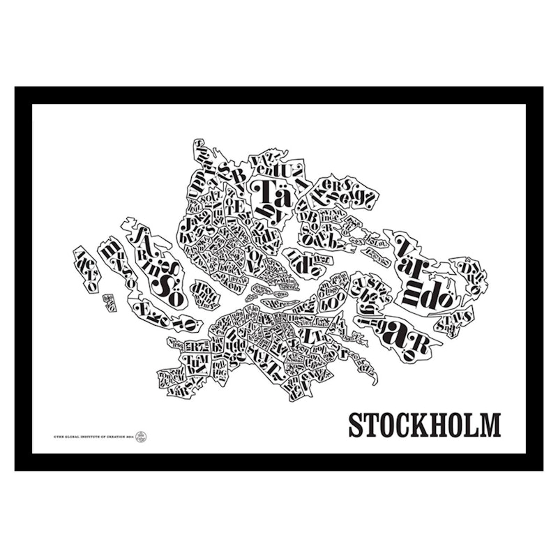 Stockholms Kort Plakat