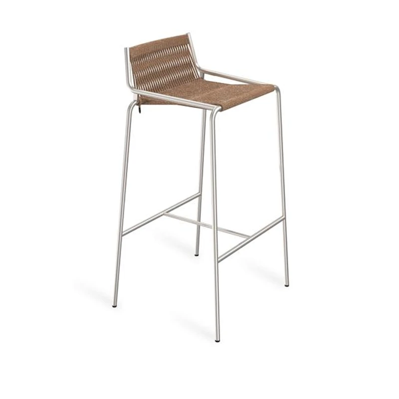 Noel Barstol H77 Stål/Brun Uld