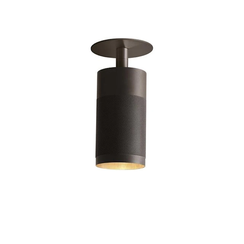 Patrone Recessed Loftlampe Bruneret Messing Clip-Fit