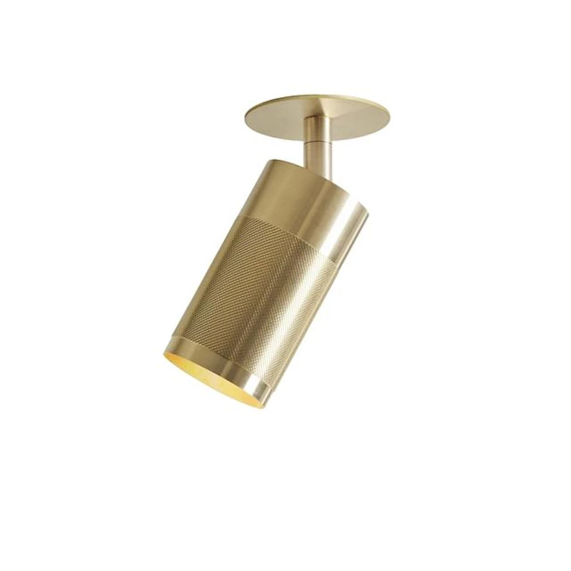 Patrone Recessed Loftlampe Messing Box-Fit