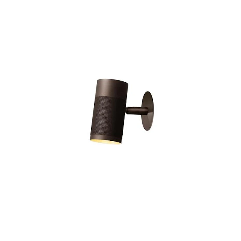 Patrone Recessed Væglampe Lille Bruneret Messing