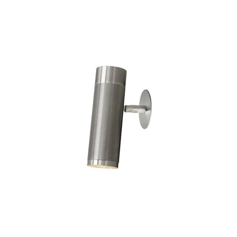 Patrone Recessed Væglampe Stor Nikkelbelagt Messing