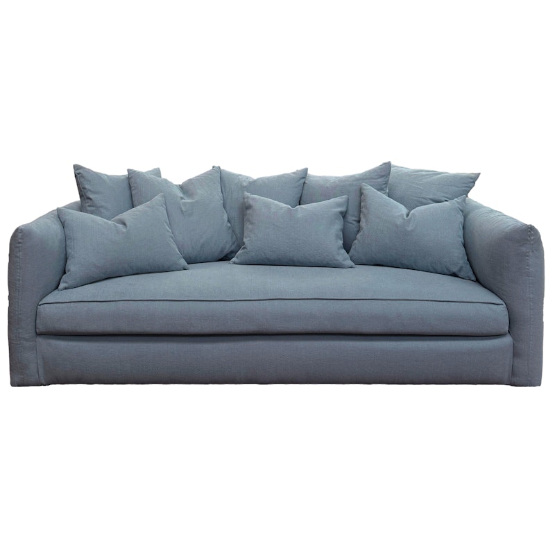 Cornell 3-Personers Sofa, Blå Bomuld