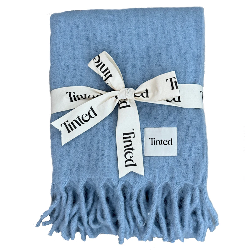 Fridh Plaid Mohair 130x170 cm, Blå