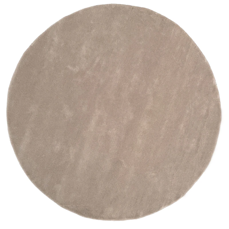 Liljehok Uldgulvtæppe Ø200 cm, Beige