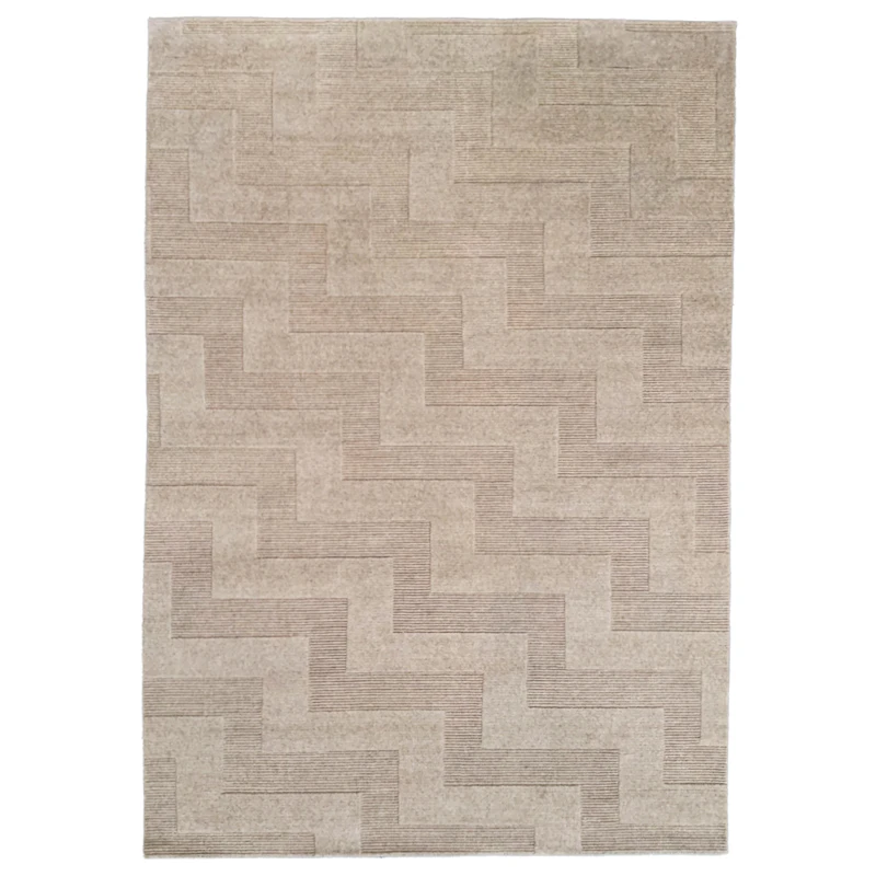 Valmont Uldgulvtæppe 200x300 cm, Beige Melange
