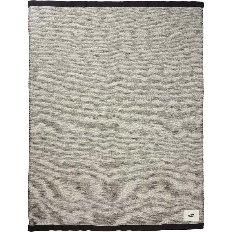 Thread Tæppe 140x180 cm, Sort / Hvidt