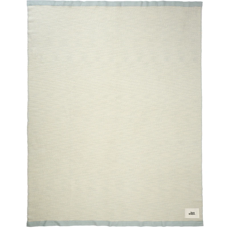 Thread Tæppe 140x180 cm, Blåt / Hvidt