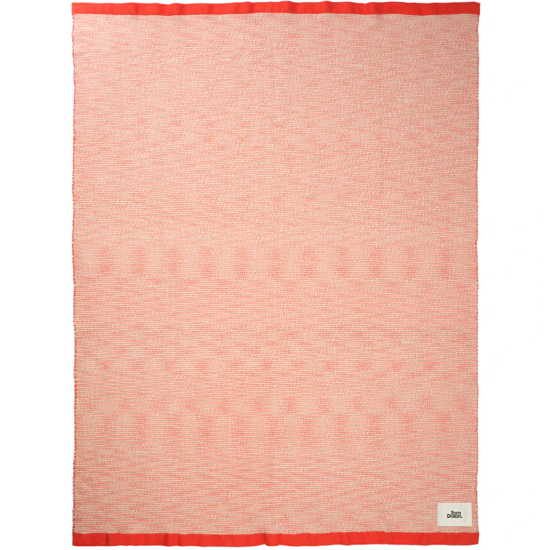 Thread Tæppe 140x180 cm, Orange / Hvidt