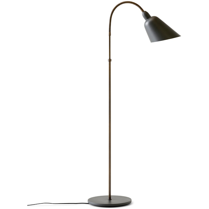 Bellevue AJ7 Anniversary Edition Gulvlampe, Stone Grey/Bronzeret Messing