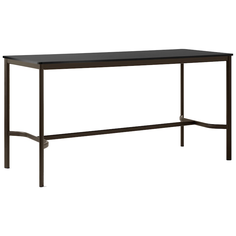Drip HW62 Barbord 80x190x95 cm, Sort Laminat / Bronzefarvet