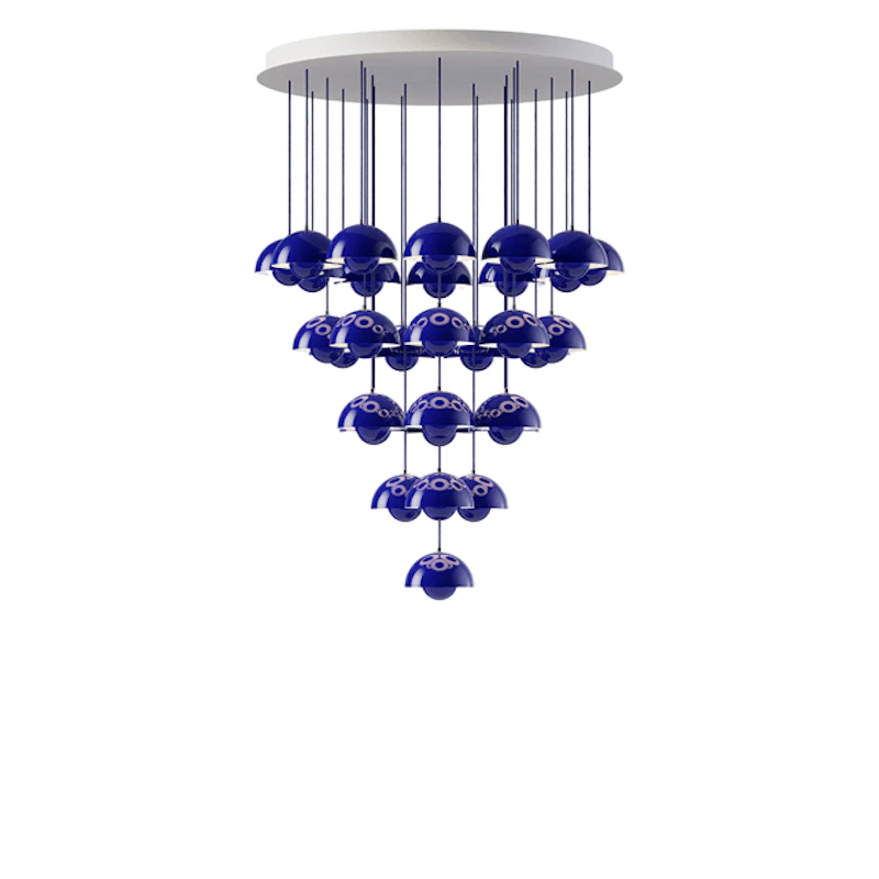 Flowerpot VP10 Lysekrone 31 Stk Ø89 Cobalt Blue