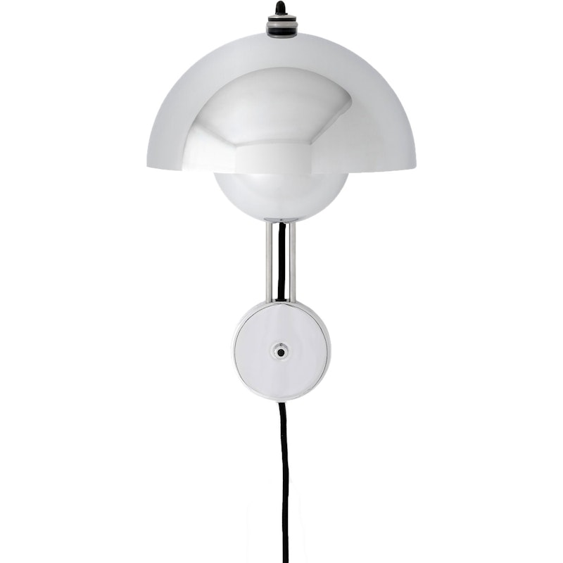 Flowerpot VP8 Væglampe, Chrome-Plated