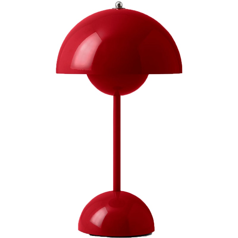 Flowerpot VP9 Bordlampe Bærbar, Vermilion Red