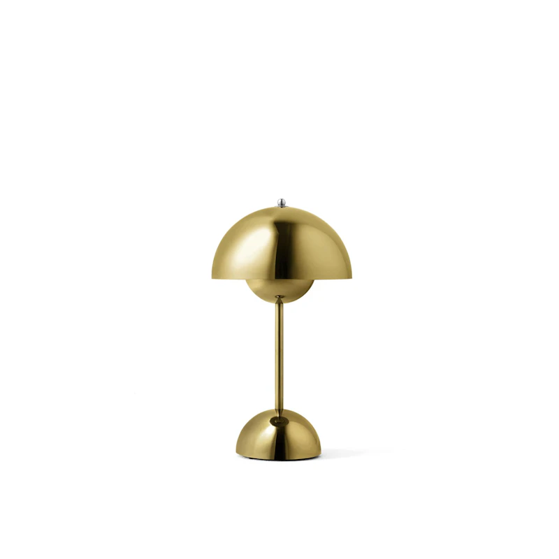Flowerpot VP9 Bordlampe Bærbar, Brass-Plated