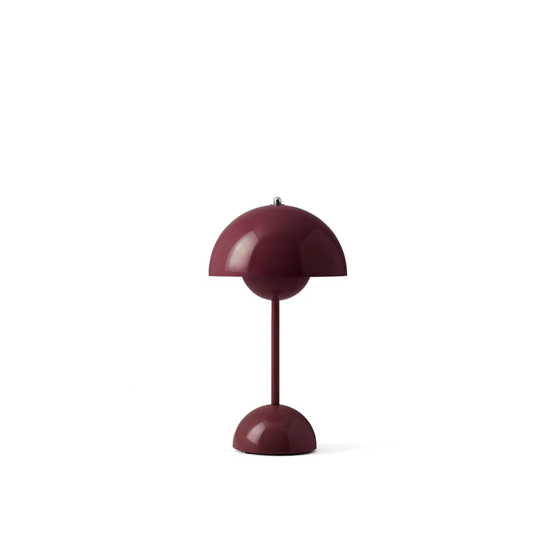 Flowerpot VP9 Bordlampe Bærbar, Dark Plum