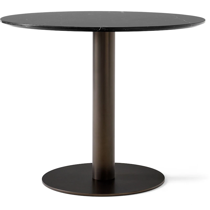 In Between SK11 Bord 90cm, Sort Marmor / Bronzeret