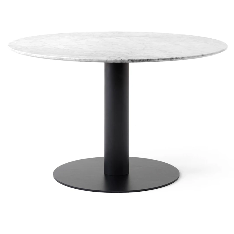 In Between SK12 Bord 120cm, Hvidt Marmor / Sort