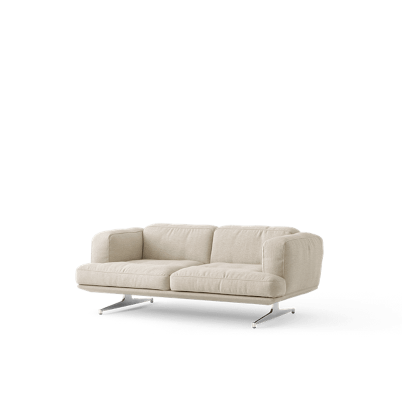 Inland AV22 2-Seater Sofa Clay 0011/Poleret Aluminium