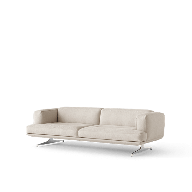 Inland AV23 Sofa 3-Personers Clay 0011/Poleret Aluminium