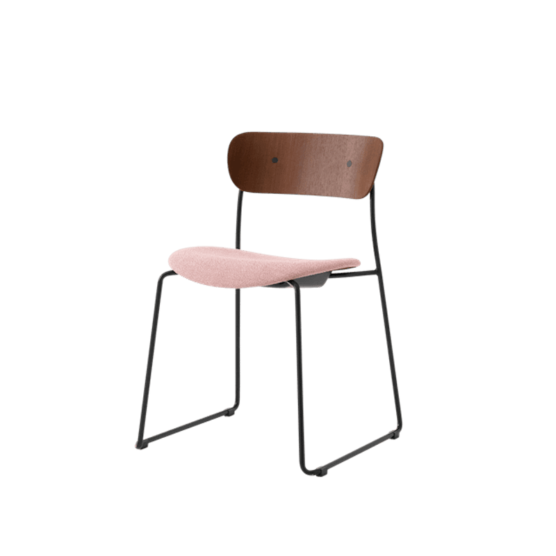 Pavilion AV52 Spisebordsstol Polstret Sæde Sort/Ecriture