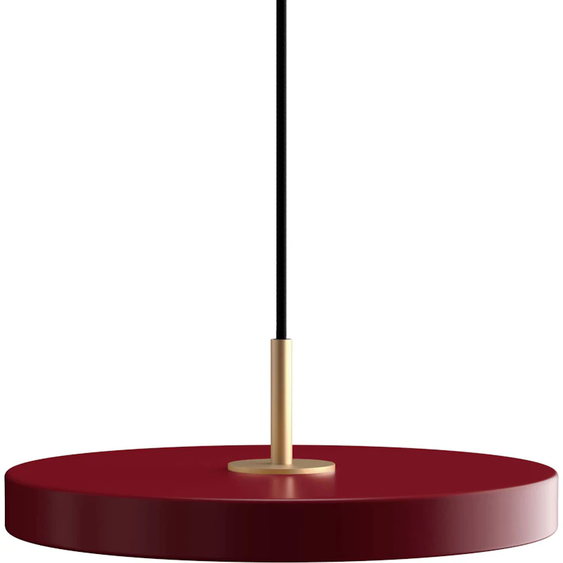Asteria Plus Pendel Mini, Ruby Red / Messing