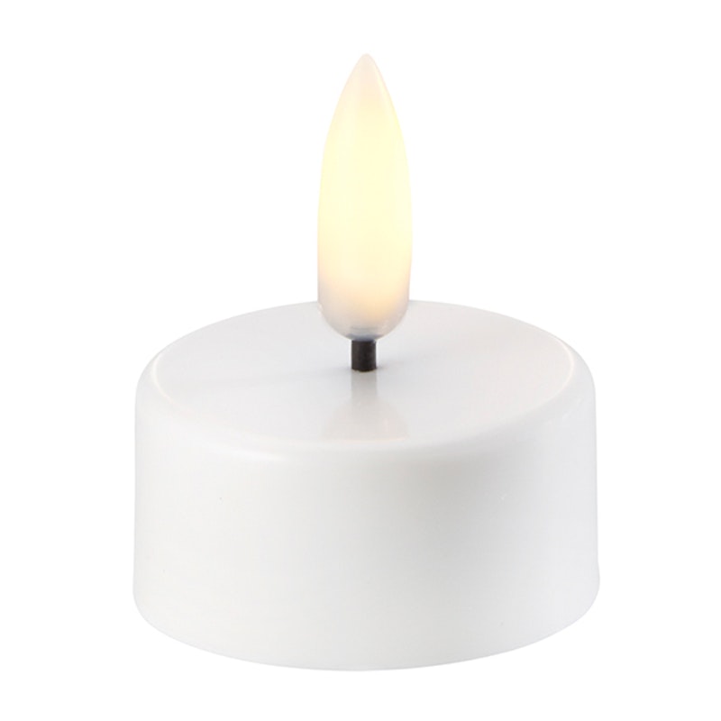Premium Fyrfadslys led (Remote Ready) Nordic White, 38 mm