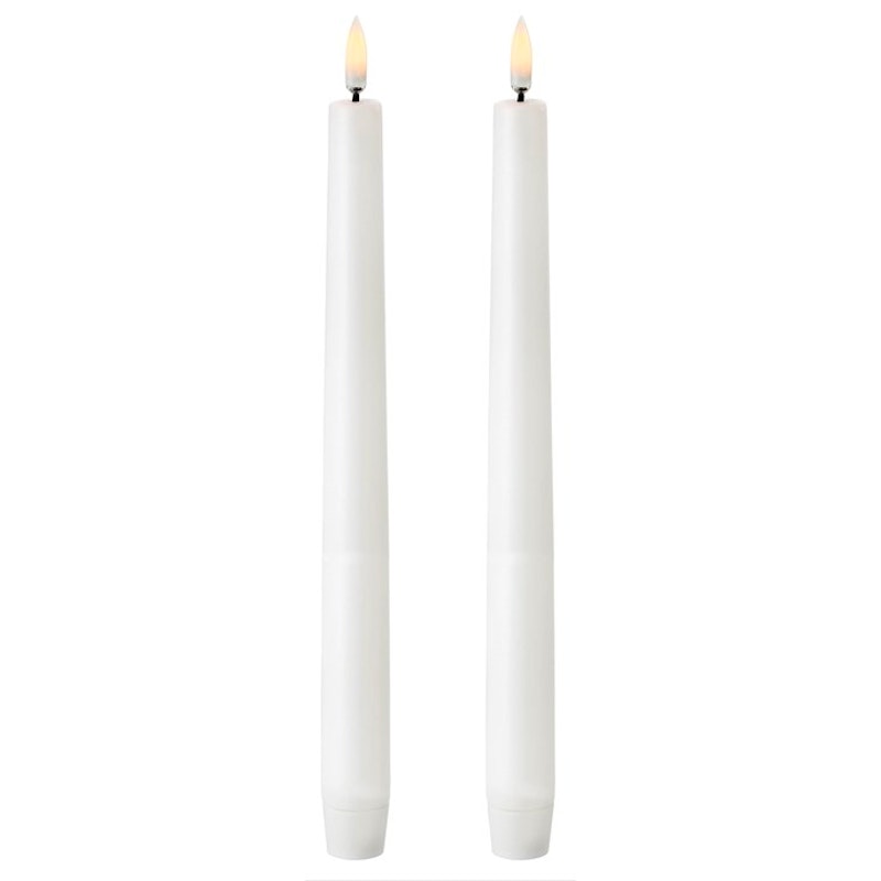 LED Kertelys Nordic White 2,3x25,5 cm, 2-pak