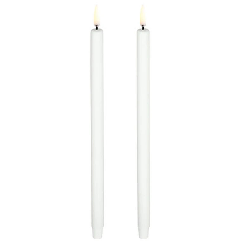 LED Mini Kertelys Nordic White 2-pak, 1,3 x 25 cm