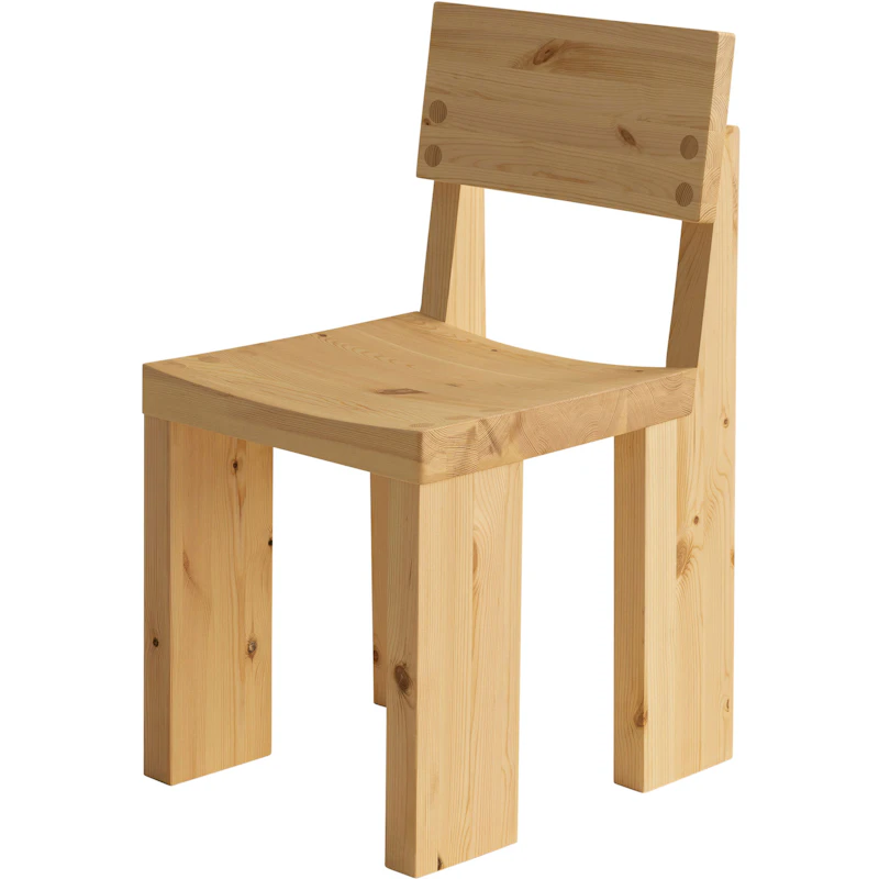 001 Spisebordsstol, Naturlig