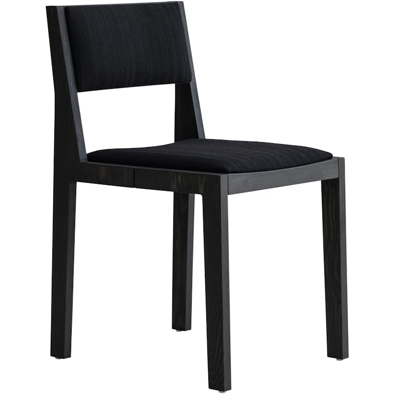 016 Maasto Spisebordsstol Fuldt Betrukket, Sort