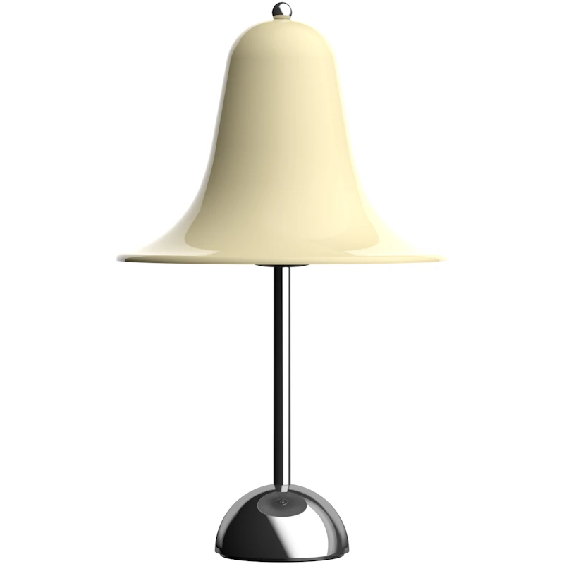 Pantop Bordlampe Ø23, Krom / Cream White