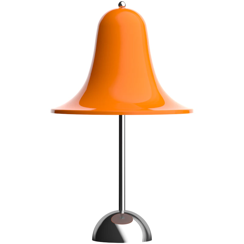 Pantop Bordlampe Bærbar Ø18, Krom / Vivid Orange