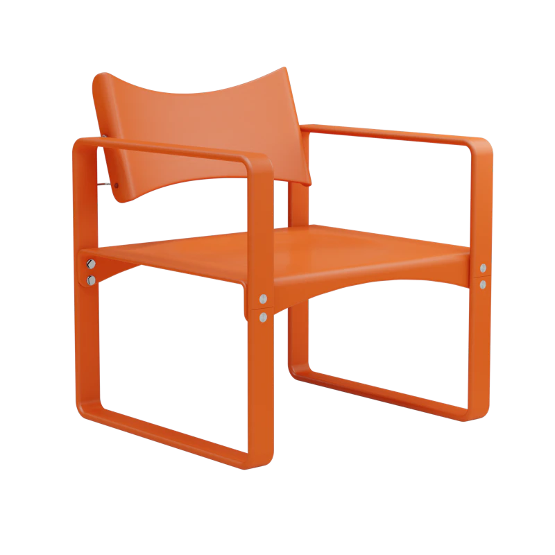 Series 270 F Lænestol, Orange Red