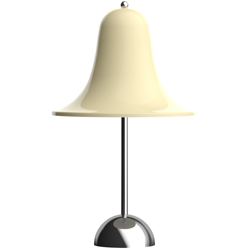 Pantop Bordlampe Bærbar Ø18, Krom / Cream White