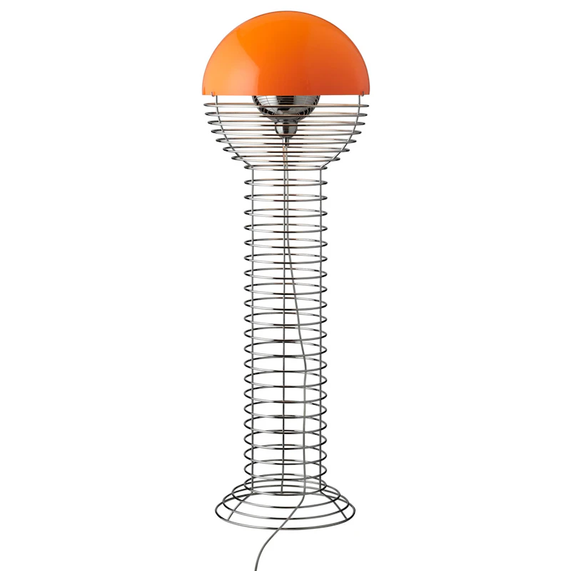 Wire Gulvlampe 120 cm, Orange