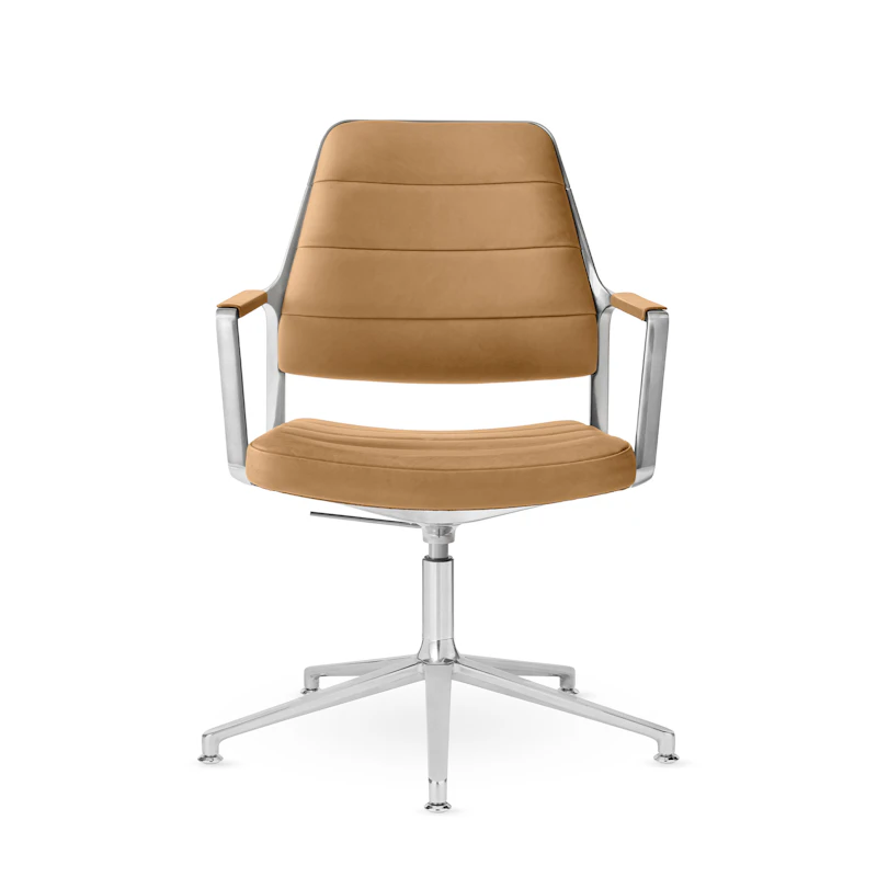 455+ Drejestol, Camel Leather