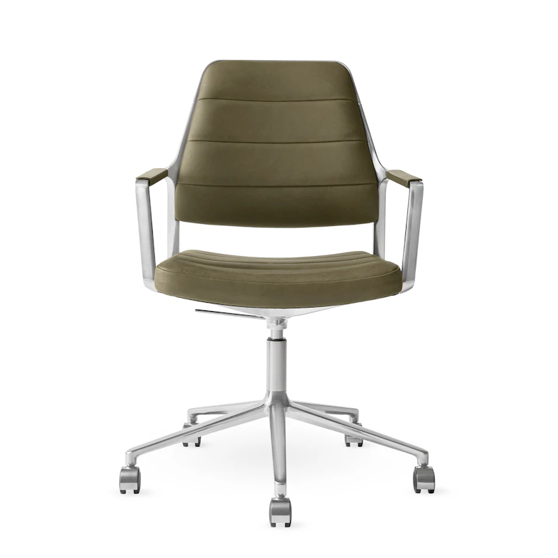 455+ Drejestol Med hjul, Bosco Leather