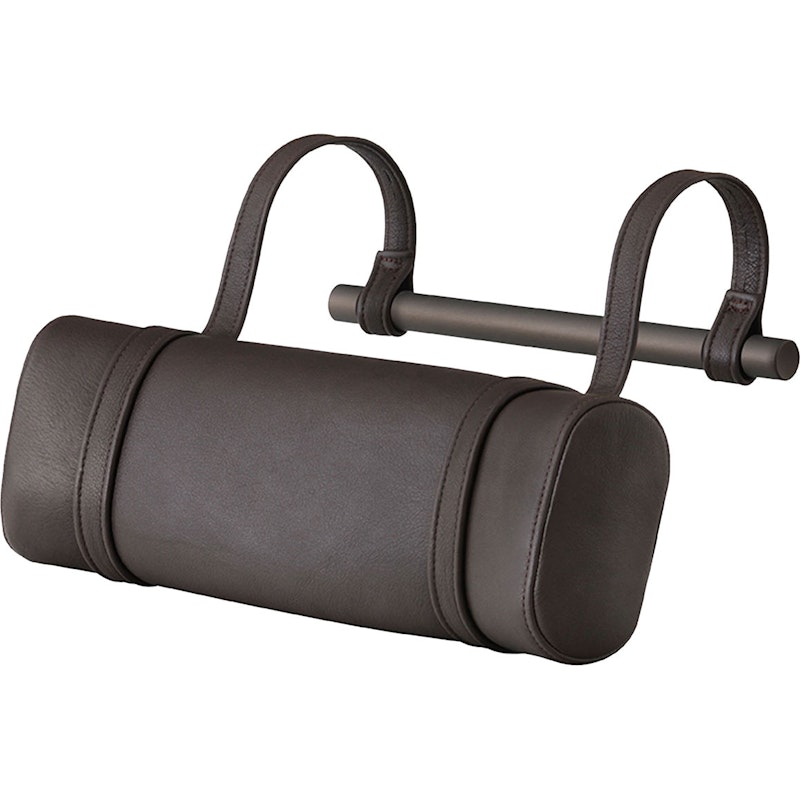 468 Nakkepude Til Lodge Loungestol, Mørkebrunt Læder