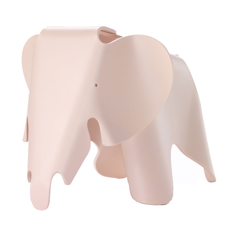 Eames Elephant Taburet, Pale rose