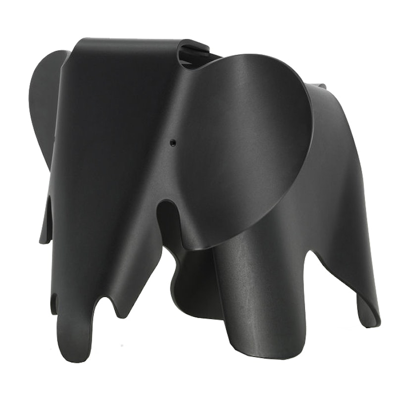 Eames Elephant Taburet, Sort
