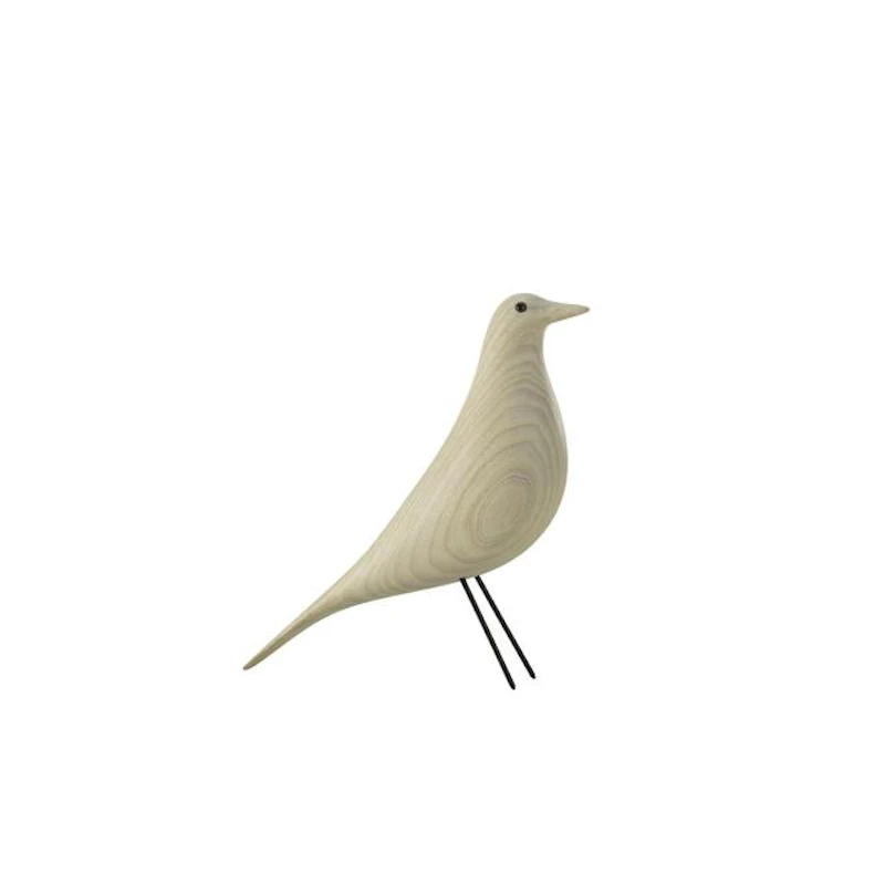 Eames House Bird Skulptur Ask/Cotton White