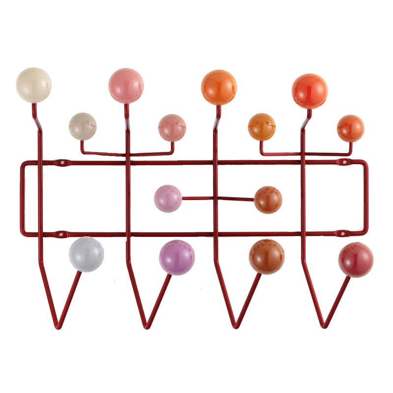 Hang It All Knagerække, Rød / Flerfarvet