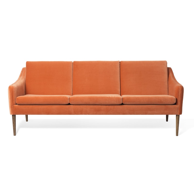 Mr. Olsen 3-Personers Sofa, Rusty Rose / Røget Eg