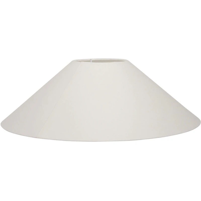 Basic Flat Lampeskærm Hvid, 36 cm