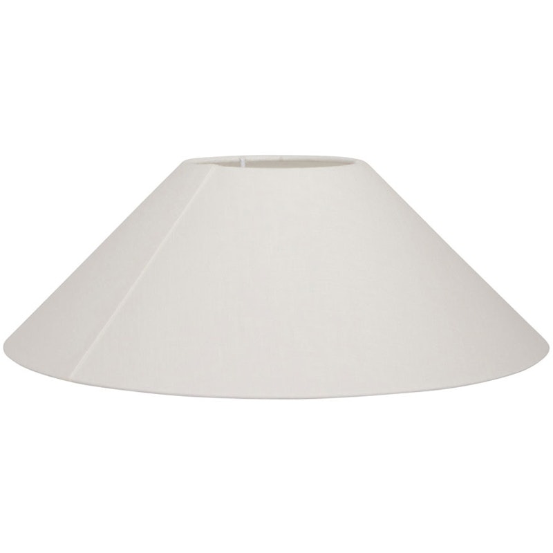 Basic Flat Lampeskærm Hvid, 30 cm