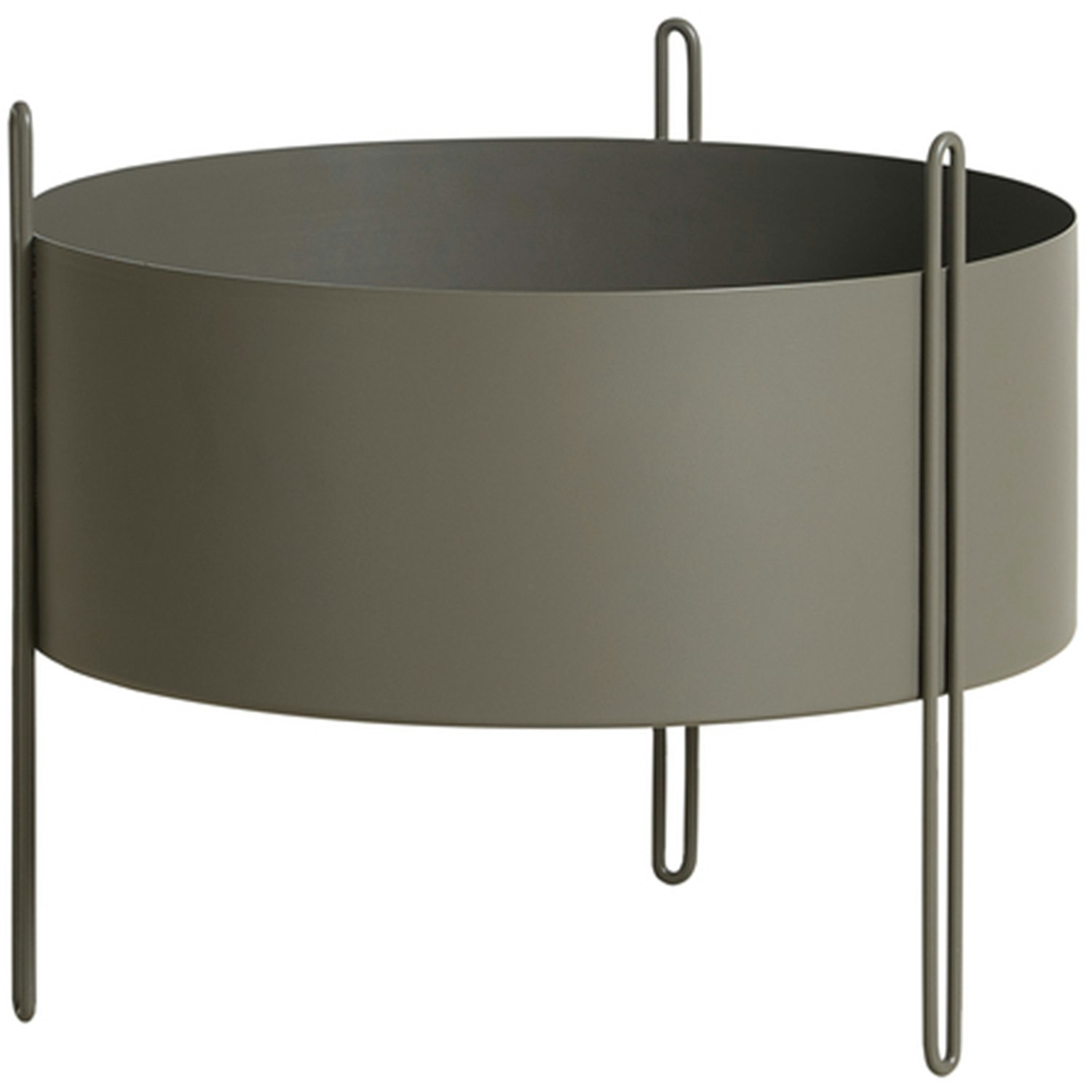 Woud Pidestall Krukke &Oslash;40 Cm - Krukker Metal Taupe - 150201
